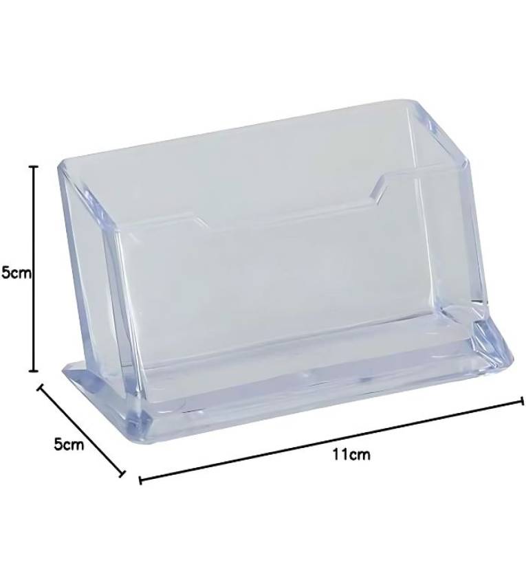 Porte de Carte de Visite en plexiglasse Dur Transparent 5cmx5cmx10cm